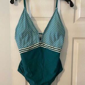 Teal color one size swimsuit brand new with tags